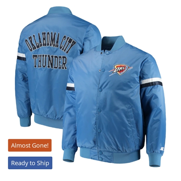 STARTER Jackets & Coats Sale Nwt Starter Nba Okc Thunder Satin